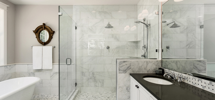 bathroom shower door installation in Isla Vista